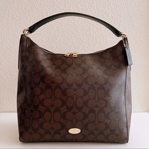 COACH Signature Celeste Convertible Hobo Bag